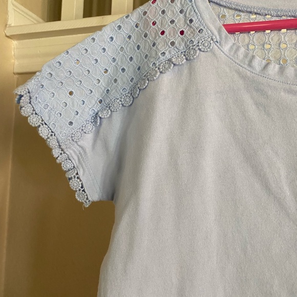 Girls Eyelet Sleeve Tee - Picture 3 of 8